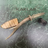 Manche en bois de chevreuil 073-Couteau  de chasse KAKLAR