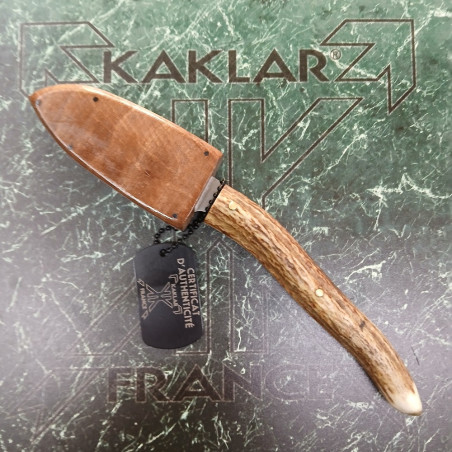 Manche en bois de daim 072-Couteau  de chasse KAKLAR