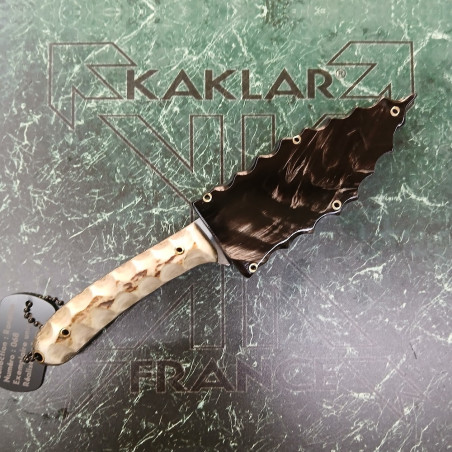 Manche en bois de cerf 068-Couteau  de chasse KAKLAR