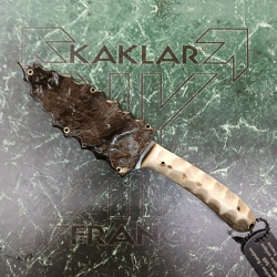 Manche en bois de cerf 068-Couteau  de chasse KAKLAR