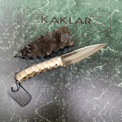 Manche en bois de cerf 068-Couteau  de chasse KAKLAR