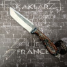 Honeycomb -008- Rose et Noir Couteau de Chasse KAKLAR Ad Unum