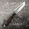 Honeycomb -008- Rose et Noir Couteau de Chasse KAKLAR Ad Unum