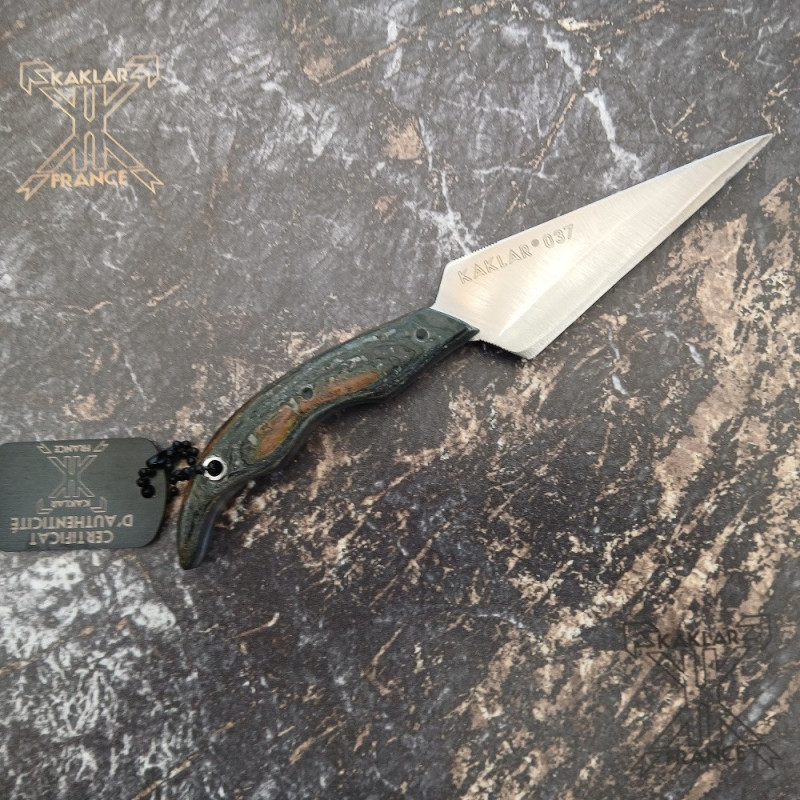 Manche en micarta -037- Couteau fer de lance KAKLAR