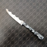 Manche feuilles d'argent - Couteau Prestige lisse KAKLAR