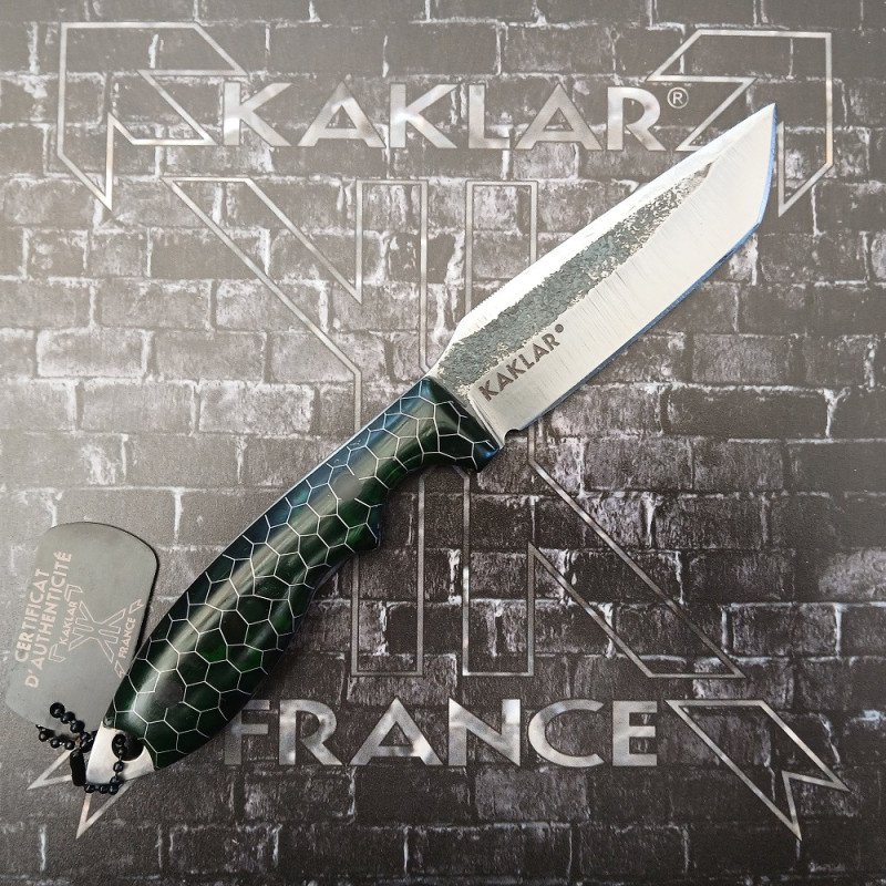 Honeycomb -010- Vert et Noir Couteau de Chasse KAKLAR Ad Unum