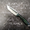 Honeycomb -010- Vert et Noir Couteau de Chasse KAKLAR Ad Unum