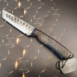 [Vendu] Kontakt -015- Orange/Vert Couteau de Chasse KAKLAR Ad Unum