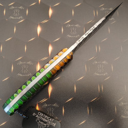 [Vendu] Kontakt -015- Orange/Vert Couteau de Chasse KAKLAR Ad Unum