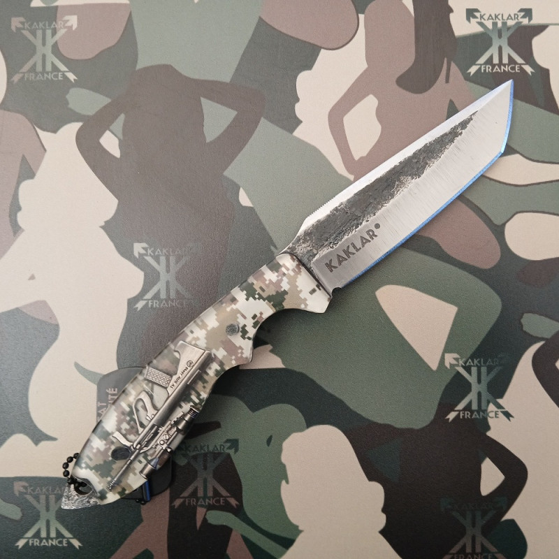 KMG -009- Steyr AUG Camo Digital Couteau de Chasse KAKLAR Ad Unum