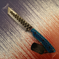 Kontakt -017- Bleu Blanc Rouge Couteau de Chasse KAKLAR Ad Unum