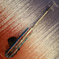 Kontakt -017- Bleu Blanc Rouge Couteau de Chasse KAKLAR Ad Unum