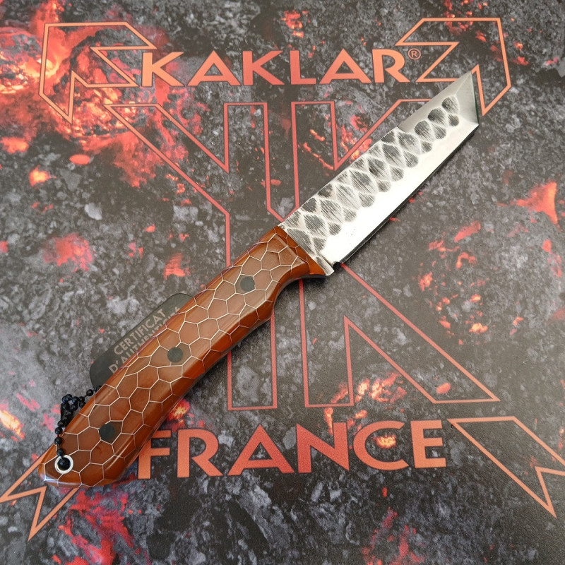 Kontakt -020- Orange Couteau de Chasse KAKLAR Ad Unum