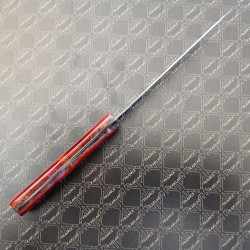 Résine Rouge flamme - Couteaux de luxe à crans KAKLAR