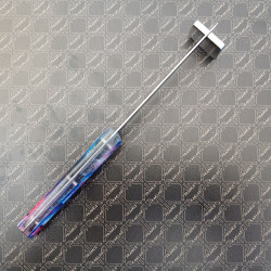 [Vendu] Résine - Bleu et rose  - Couteaux de luxe à crans KAKLAR