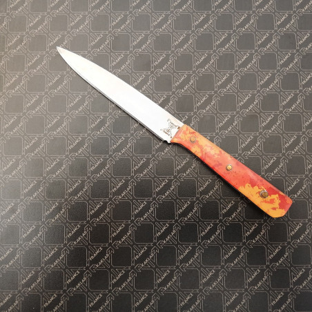 [vendu] Résine camou digital orange et jaune-Couteau de luxe lisse KAKLAR