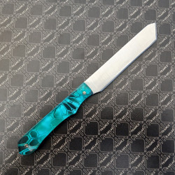 Manche bleu camouflage serpent - Couteau Prestige lisse KAKLAR