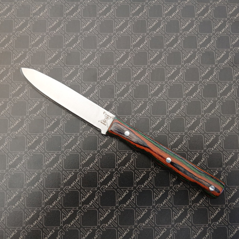 Manche en bois multicolore - Couteau Prestige lisse KAKLAR