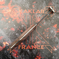 Manche en noyer lame en VG10-052-Couteau Tactique de combat KAKLAR