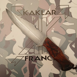 Manche en bois de fer-055-Couteau BRUT de chasse KAKLAR