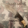Manche en os et corne de buffle-056 Couteau BRUT de chasse KAKLAR