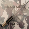 Manche en os et corne de buffle-056 Couteau BRUT de chasse KAKLAR