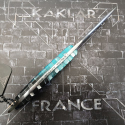 Honeycomb -002- Bleu & Noir Couteau de Chasse KAKLAR Ad Unum