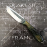 Honeycomb -004- Vert Jaune Noir Couteau de Chasse KAKLAR Ad Unum
