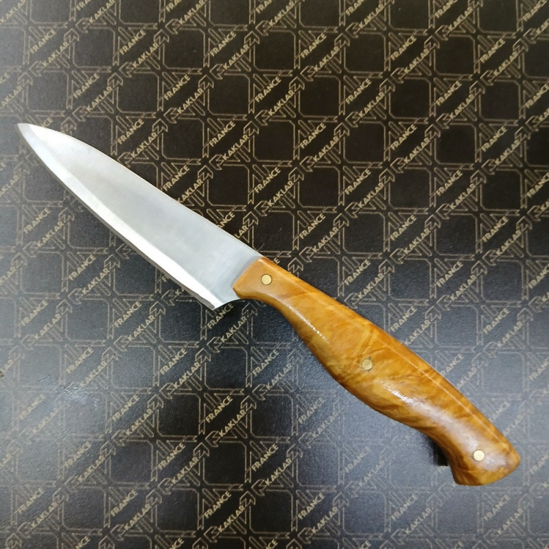 Manche en loupe de frêne- Couteau Prestige lisse KAKLAR